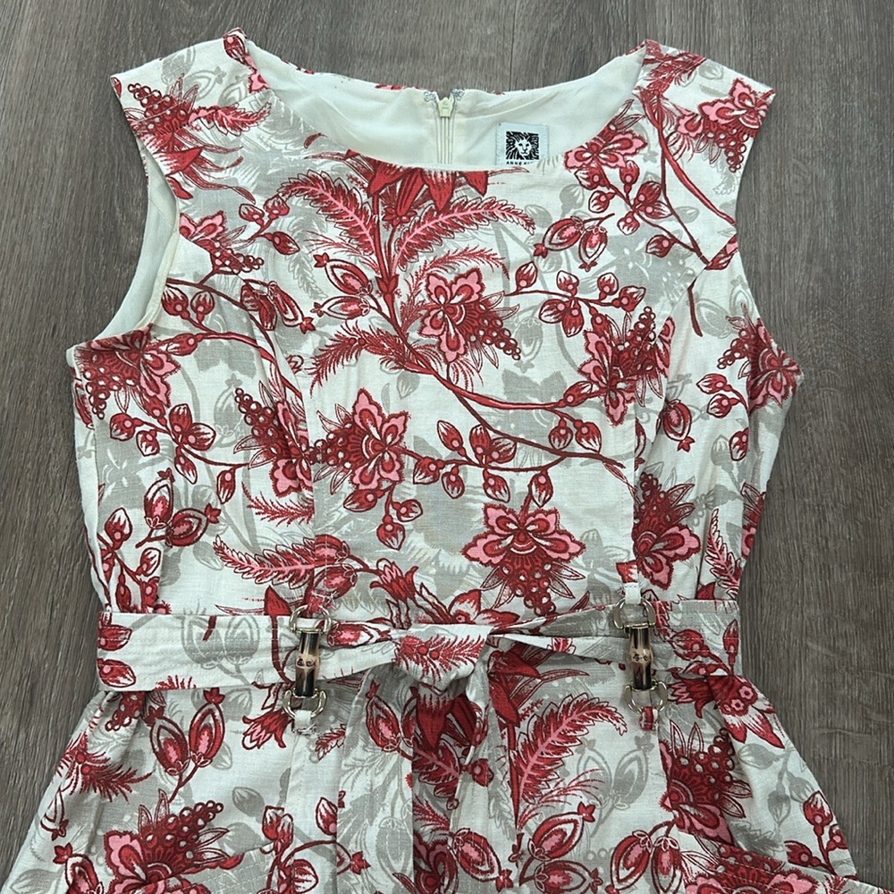 NWT Anne Klein linen blend dress size 4 NWT - Picture 2 of 10